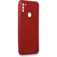 HappyCase  Samsung Galaxy M11 Kılıf Yumuşak Silikon Kılıf - Bordo