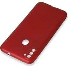 HappyCase  Samsung Galaxy M11 Kılıf Yumuşak Silikon Kılıf - Bordo