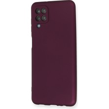 HappyCase  Samsung Galaxy M12 Kılıf Yumuşak Silikon Kılıf - Mürdüm