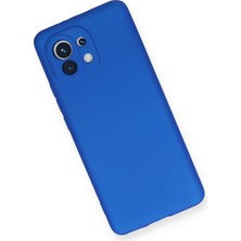 HappyCase  Xiaomi Mi 11 Kılıf Yumuşak Silikon Kılıf - Mavi