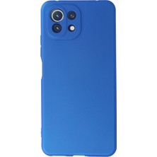 HappyCase  Xiaomi Mi 11 Lite Kılıf Yumuşak Silikon Kılıf - Mavi