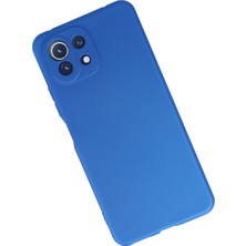 HappyCase  Xiaomi Mi 11 Lite Kılıf Yumuşak Silikon Kılıf - Mavi