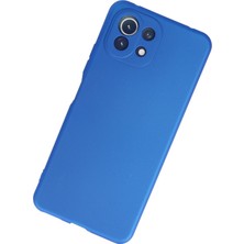 HappyCase  Xiaomi Mi 11 Lite Kılıf Yumuşak Silikon Kılıf - Mavi