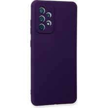 HappyCase  Samsung Galaxy A52 Kılıf Yumuşak Silikon Kılıf - Mor