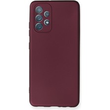 HappyCase  Samsung Galaxy A52 Kılıf Yumuşak Silikon Kılıf - Mürdüm