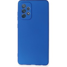 HappyCase  Samsung Galaxy A72 Kılıf Yumuşak Silikon Kılıf - Mavi