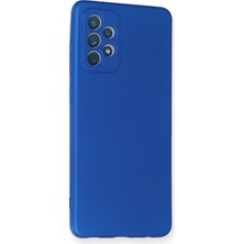 HappyCase  Samsung Galaxy A72 Kılıf Yumuşak Silikon Kılıf - Mavi