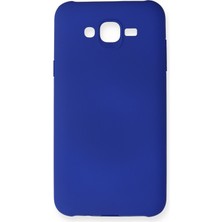 HappyCase  Samsung Galaxy J7 Kılıf Yumuşak Silikon Kılıf - Lacivert