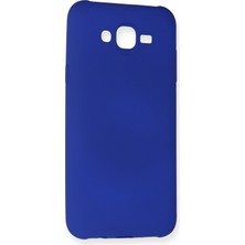 HappyCase  Samsung Galaxy J7 Kılıf Yumuşak Silikon Kılıf - Lacivert