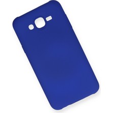 HappyCase  Samsung Galaxy J7 Kılıf Yumuşak Silikon Kılıf - Lacivert