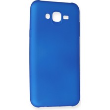 HappyCase  Samsung Galaxy J7 Kılıf Yumuşak Silikon Kılıf - Mavi