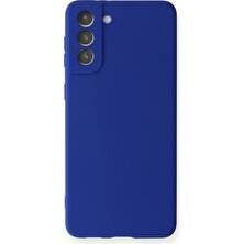 HappyCase  Samsung Galaxy S21 Plus Kılıf Yumuşak Silikon Kılıf - Lacivert