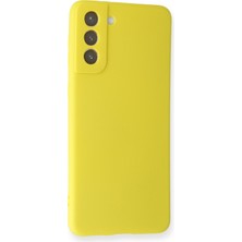 HappyCase  Samsung Galaxy S21 Plus Kılıf Yumuşak Silikon Kılıf - Sarı