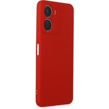 HappyCase  Vivo Y16 Kılıf Yumuşak Silikon Kılıf - Kırmızı