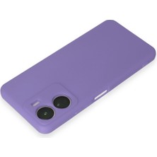 HappyCase  Vivo Y16 Kılıf Yumuşak Silikon Kılıf - Lila