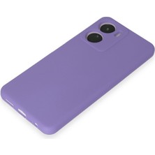 HappyCase  Vivo Y16 Kılıf Yumuşak Silikon Kılıf - Lila