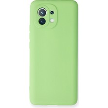 HappyCase  Xiaomi Mi 11 Kılıf Yumuşak Silikon Kılıf - Yeşil