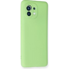 HappyCase  Xiaomi Mi 11 Kılıf Yumuşak Silikon Kılıf - Yeşil