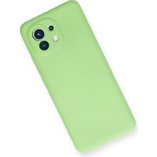 HappyCase  Xiaomi Mi 11 Kılıf Yumuşak Silikon Kılıf - Yeşil