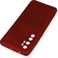 HappyCase  Xiaomi Mi Note 10 Lite Kılıf Yumuşak Silikon Kılıf - Bordo