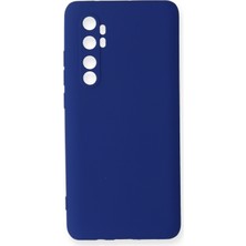 HappyCase  Xiaomi Mi Note 10 Lite Kılıf Yumuşak Silikon Kılıf - Lacivert