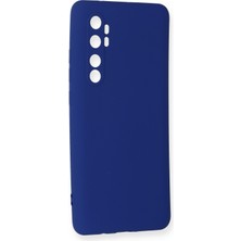 HappyCase  Xiaomi Mi Note 10 Lite Kılıf Yumuşak Silikon Kılıf - Lacivert