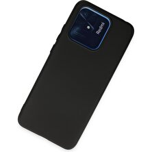 HappyCase  Xiaomi Redmi 10C Kılıf Yumuşak Silikon Kılıf - Siyah