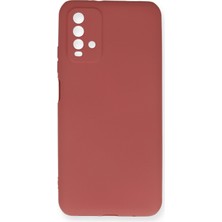 HappyCase  Xiaomi Redmi 9t Kılıf Yumuşak Silikon Kılıf - Kiremit