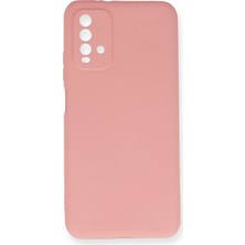 HappyCase  Xiaomi Redmi 9t Kılıf Yumuşak Silikon Kılıf - Pembe