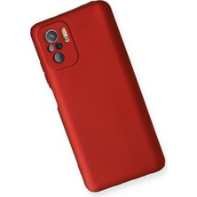 HappyCase  Xiaomi Redmi Note 10S Kılıf Yumuşak Silikon Kılıf - Bordo