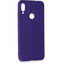 HappyCase  Xiaomi Redmi Note 7 Kılıf Yumuşak Silikon Kılıf - Mor