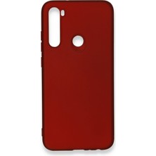 HappyCase  Xiaomi Redmi Note 8 Kılıf Yumuşak Silikon Kılıf - Bordo