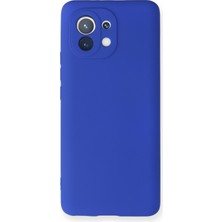 HappyCase  Xiaomi Mi 11 Kılıf Yumuşak Silikon Kılıf - Lacivert