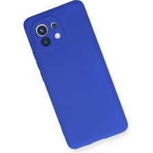 HappyCase  Xiaomi Mi 11 Kılıf Yumuşak Silikon Kılıf - Lacivert