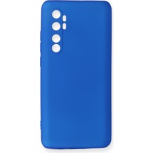 HappyCase  Xiaomi Mi Note 10 Lite Kılıf Yumuşak Silikon Kılıf - Mavi