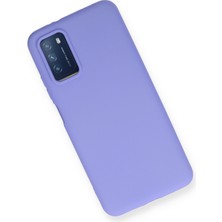 HappyCase  Xiaomi Pocophone M3 Kılıf Yumuşak Silikon Kılıf - Lila