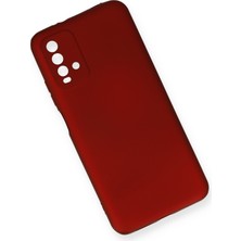 HappyCase  Xiaomi Redmi 9t Kılıf Yumuşak Silikon Kılıf - Bordo