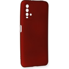 HappyCase  Xiaomi Redmi 9t Kılıf Yumuşak Silikon Kılıf - Bordo