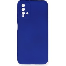 HappyCase  Xiaomi Redmi 9t Kılıf Yumuşak Silikon Kılıf - Lacivert