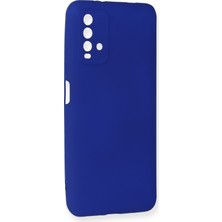 HappyCase  Xiaomi Redmi 9t Kılıf Yumuşak Silikon Kılıf - Lacivert