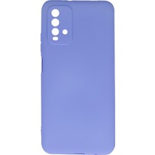 HappyCase  Xiaomi Redmi 9t Kılıf Yumuşak Silikon Kılıf - Lila