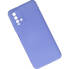 HappyCase  Xiaomi Redmi 9t Kılıf Yumuşak Silikon Kılıf - Lila