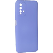 HappyCase  Xiaomi Redmi 9t Kılıf Yumuşak Silikon Kılıf - Lila