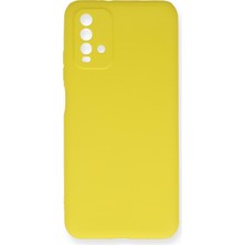 HappyCase  Xiaomi Redmi 9t Kılıf Yumuşak Silikon Kılıf - Sarı