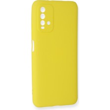 HappyCase  Xiaomi Redmi 9t Kılıf Yumuşak Silikon Kılıf - Sarı