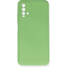 HappyCase  Xiaomi Redmi 9t Kılıf Yumuşak Silikon Kılıf - Yeşil