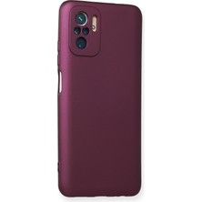 HappyCase  Xiaomi Redmi Note 10S Kılıf Yumuşak Silikon Kılıf - Mürdüm