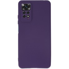 HappyCase  Xiaomi Redmi Note 11 Pro Kılıf Yumuşak Silikon Kılıf - Mürdüm