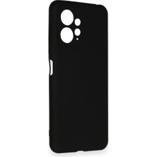 HappyCase  Xiaomi Redmi Note 12 4g Kılıf Yumuşak Silikon Kılıf - Siyah