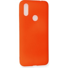 HappyCase  Xiaomi Redmi Note 7 Kılıf Yumuşak Silikon Kılıf - Turuncu